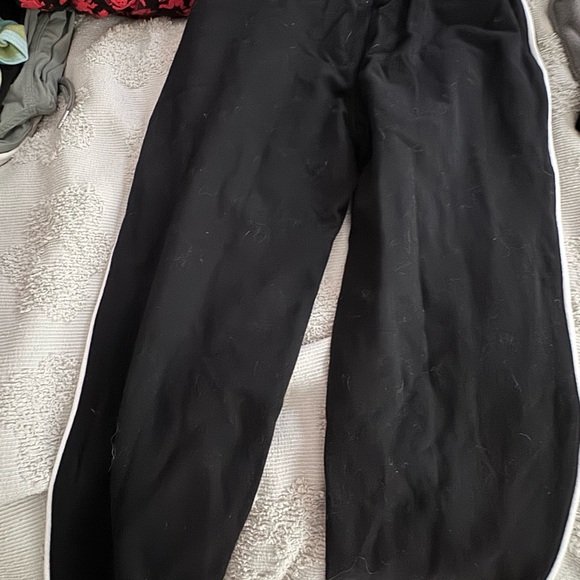 Maniere De Voir Black Sweatpants Relaxed Fit Joggers - Picture 1 of 5